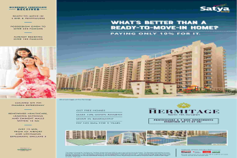 Make 10% down payment and book your home at Satya The Hermitage in Gurgaon